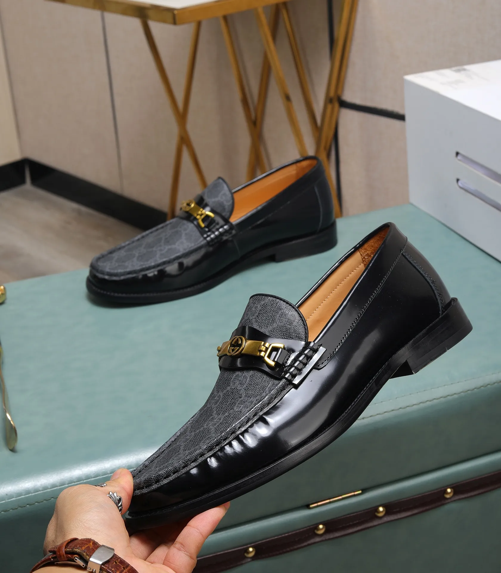 Men's shoes 💰580 📛📛Original (water-dyed cow lining) Gucci GUCCI official website formal shoes 🌀 Italian 🇮🇹 imported cowhide ➕ top imported water-dyed cowhide lining 💋 fine handmade original bottom, the real thing looks better when photographed in person Standard size 38-44